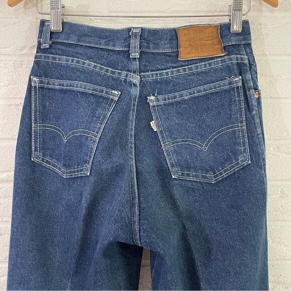 Vintage Levi’s 573 Mom High Waisted Creased Jeans Size 9 - Picture 4 of 10